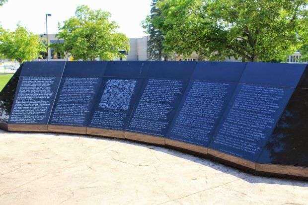 LAO, HMONG AND AMERICAN VETERANS MEMORIAL WALL THREE BACK