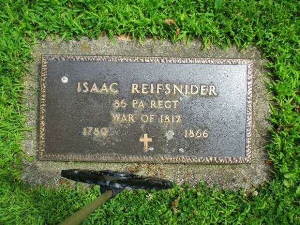 ISAAC REIFSNIDER WAR MEMORIAL CEMETERY STONE