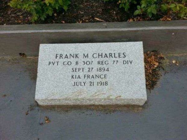 PVT FRANK M CHARLES WAR MEMORIAL