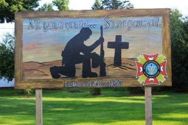 NESHKORO VFW POST 10892 WAR MEMORIAL MURAL