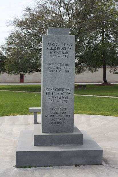 EVANS COUNTY VETERANS MEMORIAL SIDE D
