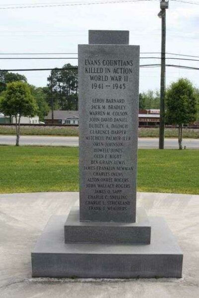 EVANS COUNTY VETERANS MEMORIAL SIDE C