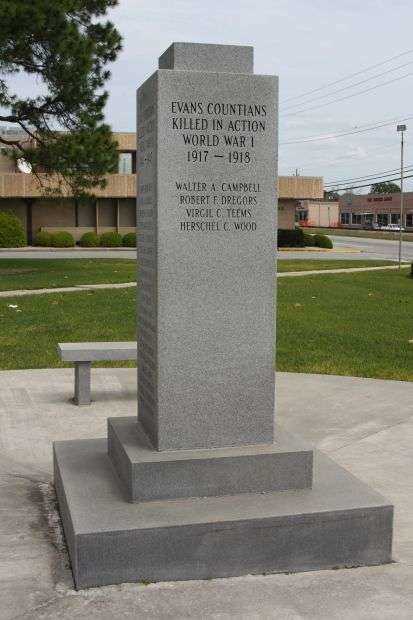 EVANS COUNTY VETERANS MEMORIAL SIDE B