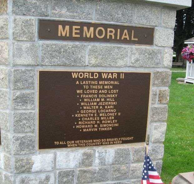 EAST LYME VETERANS MEMORIAL RIGHT PANEL