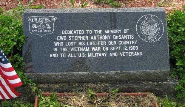 CWO STEPHEN ANTHONY DESANTIS WAR MEMORIAL STONE