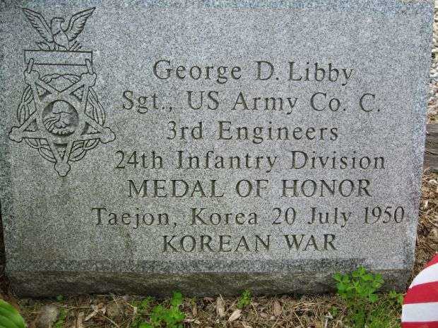 SGT. GEORGE D. LIBBY MEDAL OF HONOR STONE