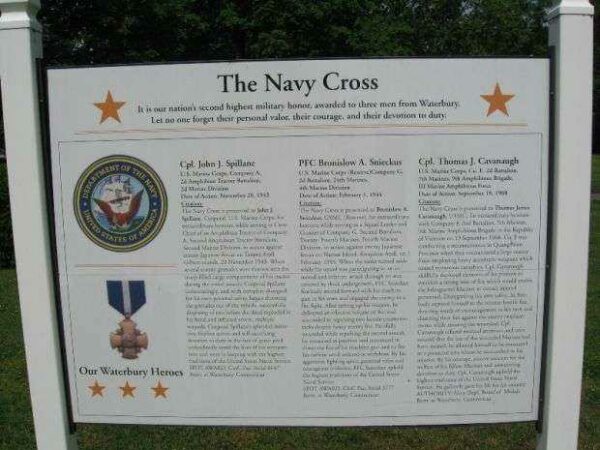 THE NAVY CROSS MEMORIAL MARKER