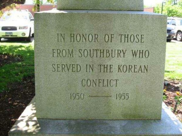 SOUTHBURY VETERANS MEMORIAL FACE STONE A