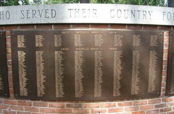 TOWN OF CHESHIRE MEMORIAL PLAZA PLAQUE C