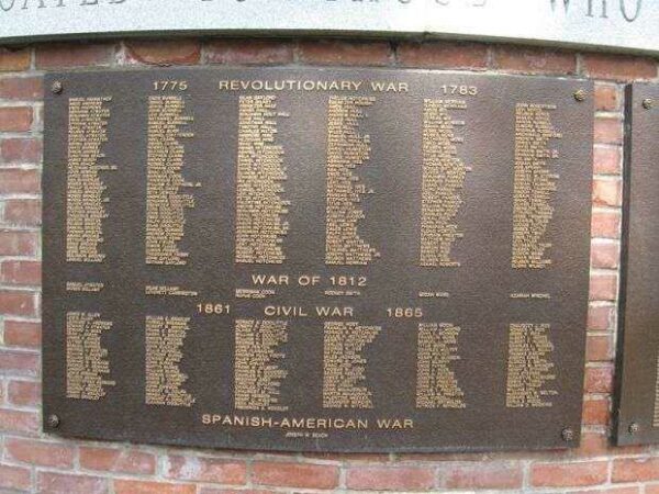 TOWN OF CHESHIRE MEMORIAL PLAZA PLAQUE B