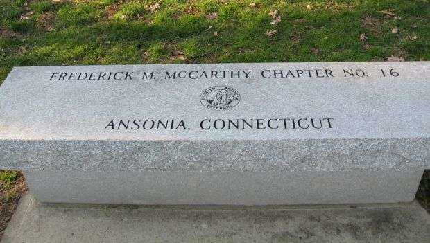 FREDERICK M. MCCARTHY CHAPTER NO. 16 MEMORIAL BENCH
