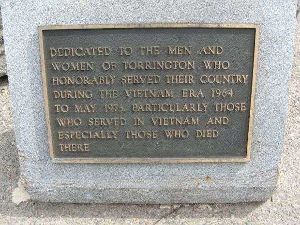 TORRINGTON VIETNAM ERA MEMORIAL PLAQUE