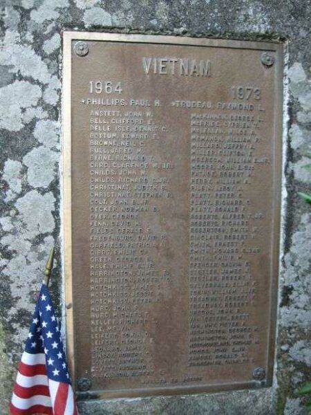 NORFOLK VETERANS MEMORIAL VIETNAM PLAQUE