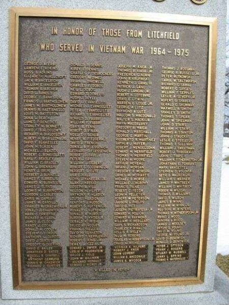 LITCHFIELD VIETNAM WAR MEMORIAL