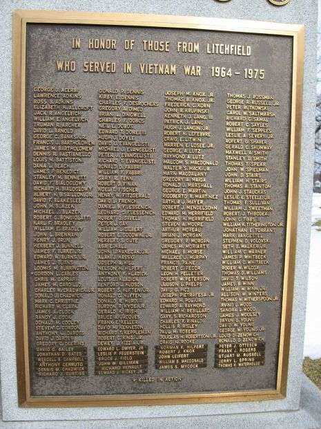 LITCHFIELD VIETNAM WAR MEMORIAL