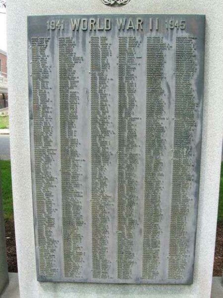 SOUTHINGTON WAR MEMORIAL PLAQUE B