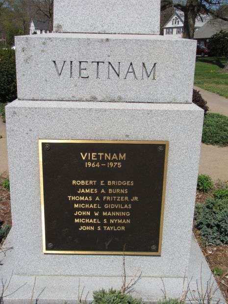 GRANBY VETERAN’S MEMORIAL VIETNAM WAR PLAQUE