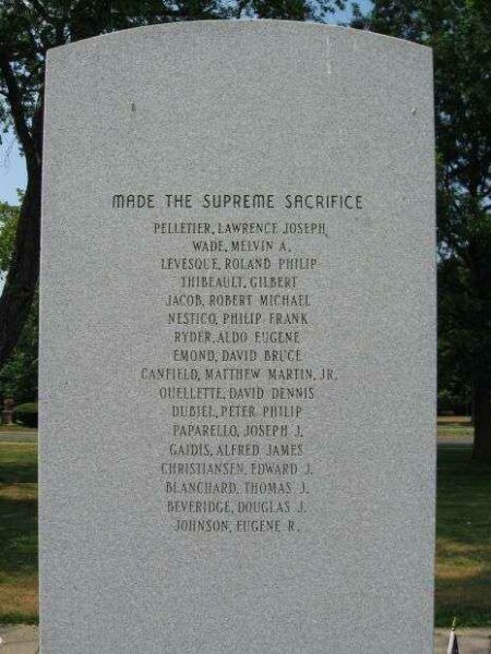 BRISTOL VIETNAM CONFLICT MEMORIAL BACK