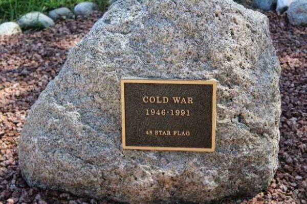 PLYMOUTH COLD WAR MEMORIAL FLAGPOLE PLAQUE