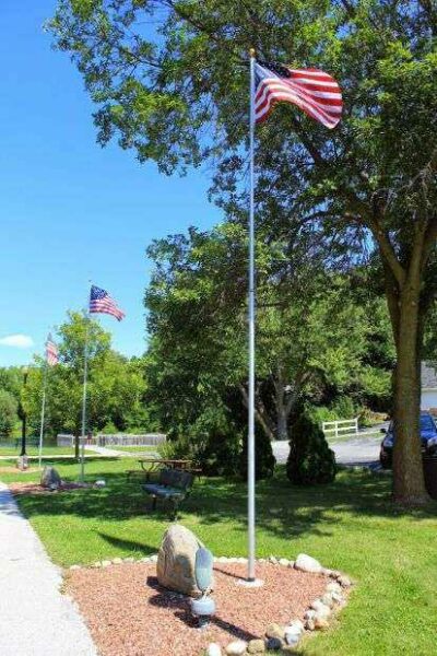 PLYMOUTH WORLD WAR I MEMORIAL FLAGPOLE