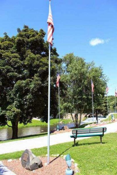 PLYMOUTH WAR OF 1812 MEMORIAL FLAGPOLE