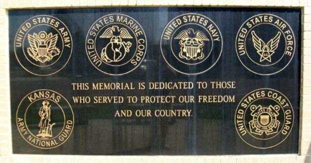 WOODSON COUNTY VETERANS MEMORIAL DEDICATION PLAQUE