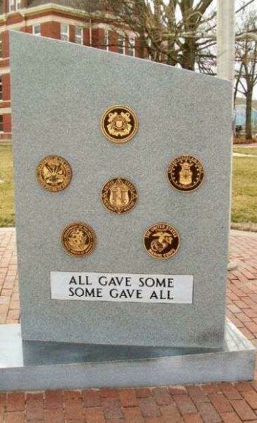 RICE COUNTY CIVIL WAR AND VETERANS MEMORIAL ARMED SERVICES STONE