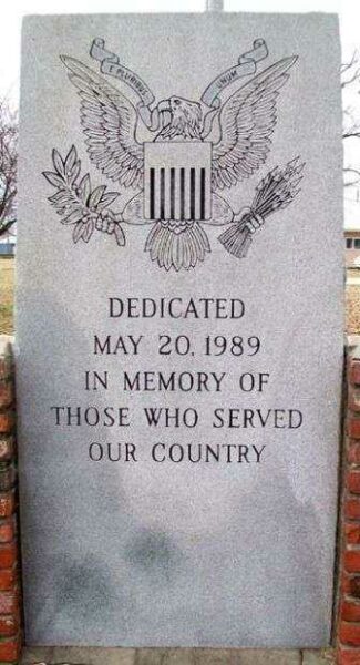 MONTGOMERY COUNTY VETERANS MEMORIAL DEDICATION STONE
