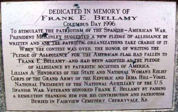 FRANK E. BELLAMY MEMORIAL PLAQUE
