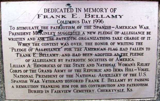 FRANK E. BELLAMY MEMORIAL PLAQUE