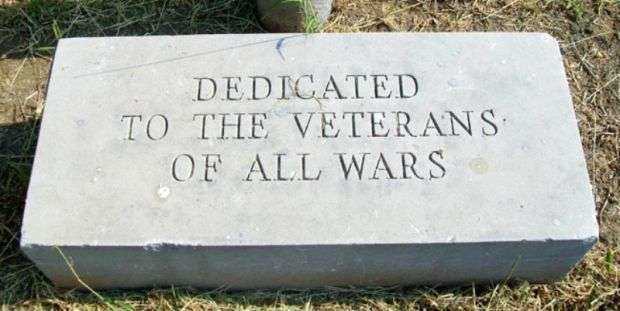 CANEY WAR MEMORIAL ALL WARS STONE