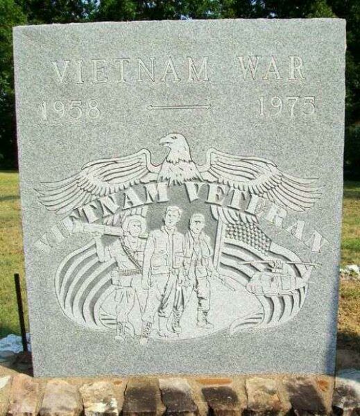 CANEY WAR MEMORIAL VIETNAM WAR STONE