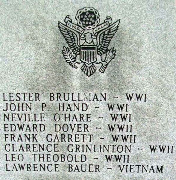 LOUISBURG CEMETERY VETERANS MEMORIAL ARMY HONOR ROLL