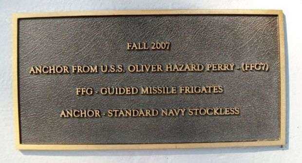 ALL VETERANS MEMORIAL PARK ANCHOR PLAQUE