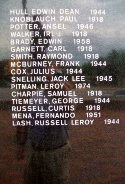 KINGMAN COUNTY VETERAN MEMORIAL PANEL D