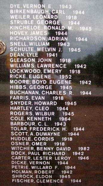 KINGMAN COUNTY VETERAN MEMORIAL PANEL B
