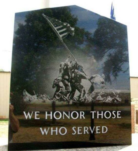 AMERICAN LEGION POST 54 VETERANS MEMORIAL HONOR STONE