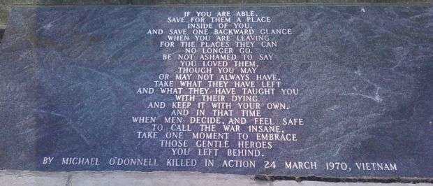 STATE OF KANSAS VIETNAM VETERANS MEMORIAL POEM