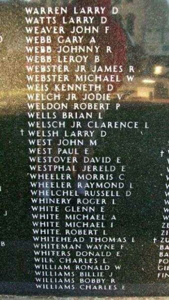 KANSAS VIETNAM VETERANS MEMORIAL PANEL Z