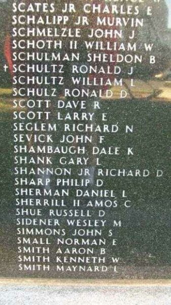 KANSAS VIETNAM VETERANS MEMORIAL PANEL W