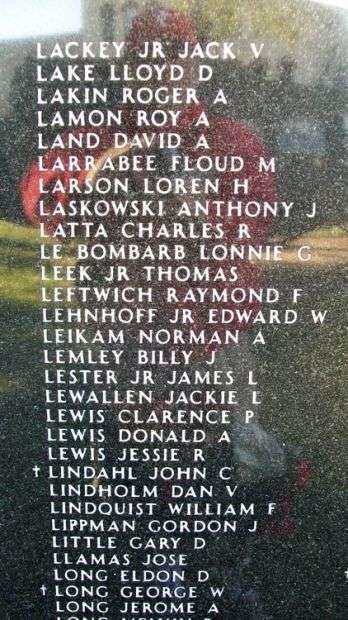 KANSAS VIETNAM VETERANS MEMORIAL PANEL N