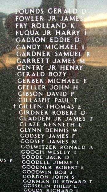 KANSAS VIETNAM VETERANS MEMORIAL PANEL H