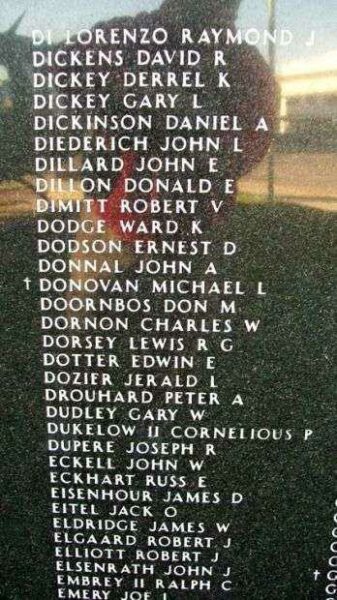 KANSAS VIETNAM VETERANS MEMORIAL PANEL F