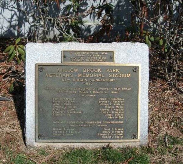 WILLOW BROOK PARK VETERAN’S MEMORIAL STADIUM PLAQUE