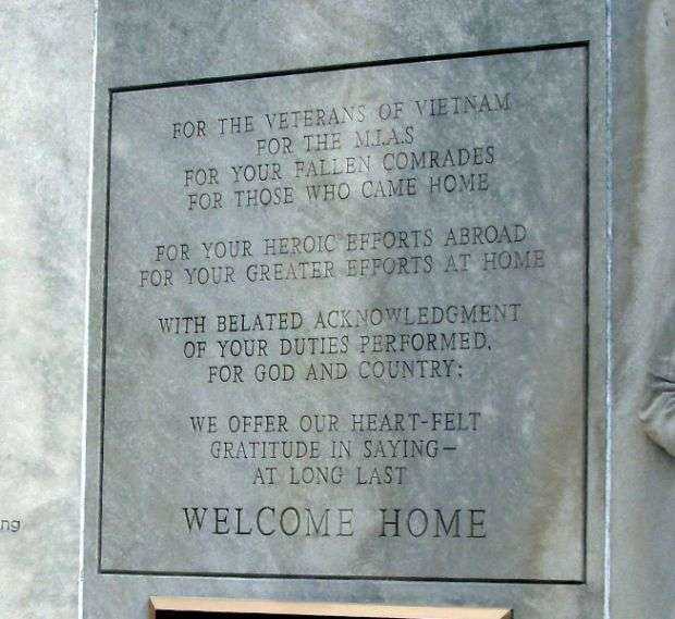 VIGO COUNTY VIETNAM WAR MEMORIAL DEDICATION STONE