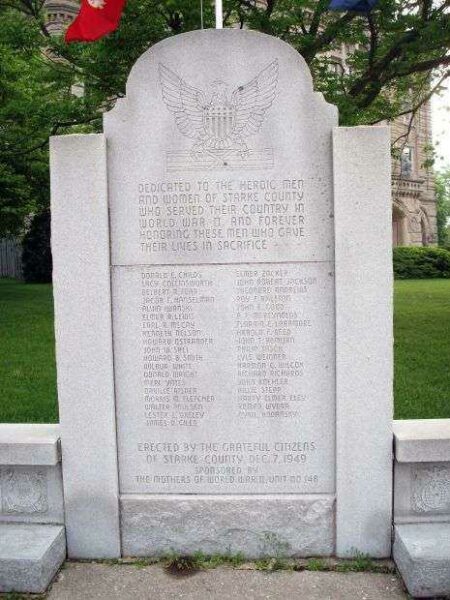 STARKE COUNTY WAR MEMORIAL CENTER STONE