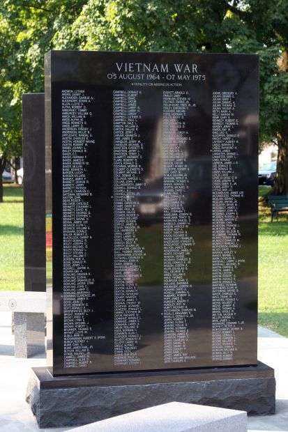 SCOTT COUNTY WAR VETERANS MEMORIAL STONE H