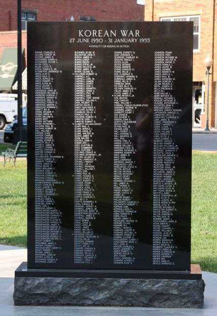 SCOTT COUNTY WAR VETERANS MEMORIAL STONE F