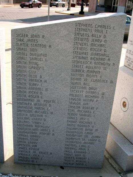 GRANT COUNTY VIETNAM WAR MEMORIAL STONE F