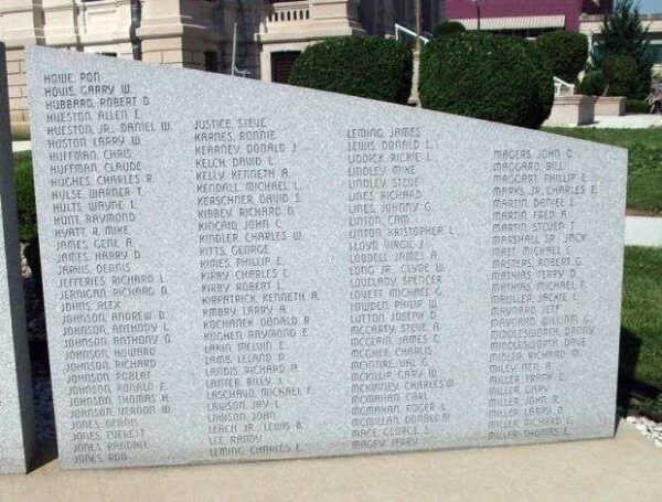 GRANT COUNTY VIETNAM WAR MEMORIAL STONE D